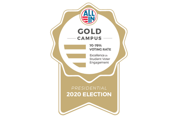 Gold Seal of Excellence in Student Voter Engagement