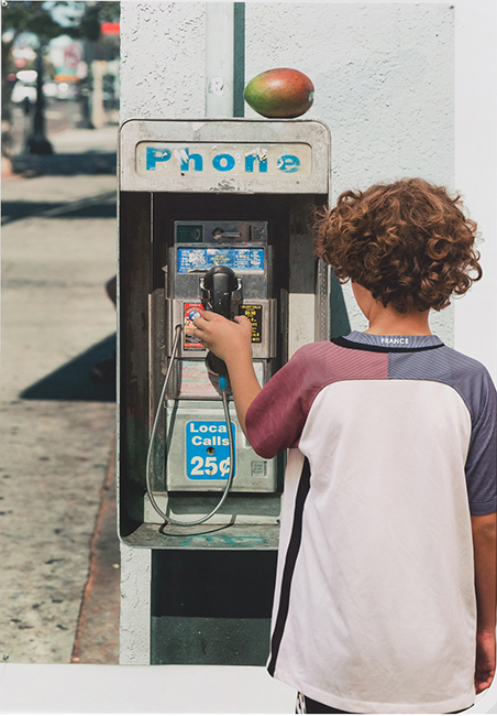 Boy with Image of Payphone